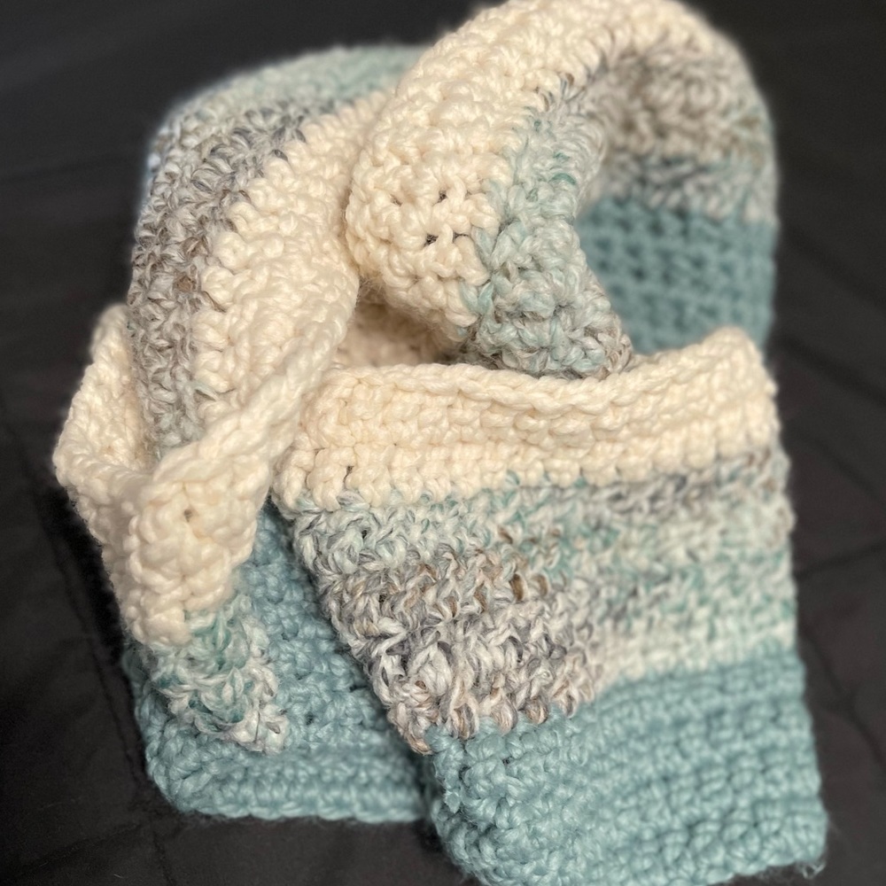 Handmade Crochet Infinity Scarf - Picture 4 of 6